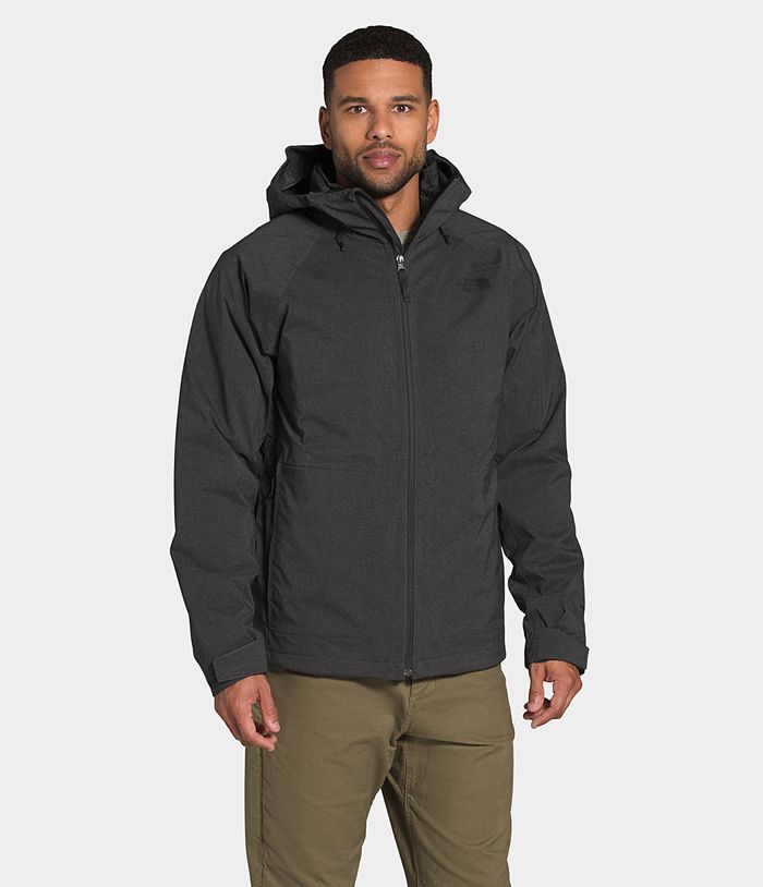 Chubasquero The North Face Hombre Thermoball™ Eco Triclimate® - Colombia IDVHXG972 - Gris Oscuro